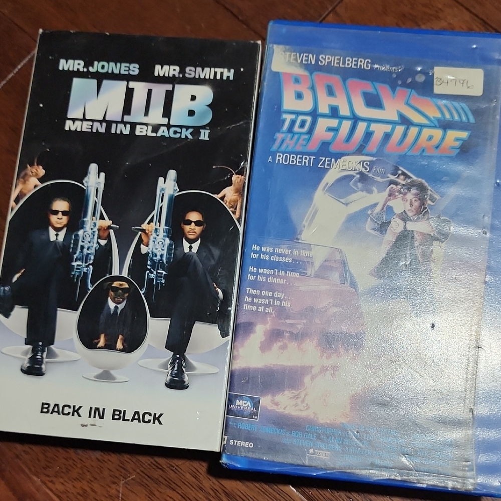 Men in Black and Back to the Future VHS Set